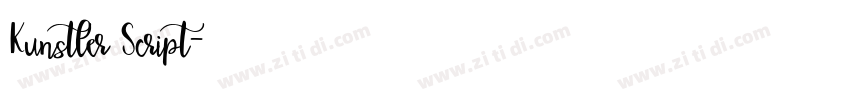 Kunstler Script字体转换